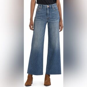 Kut from the Kloth - Meg Fab Ab Raw Hem High Waist Wide Leg Jeans